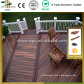 New composite wood decking mixed color decking